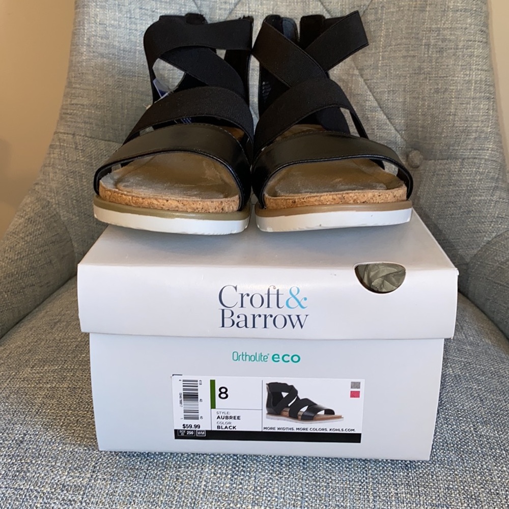 Black Croft & Barrow Sandals